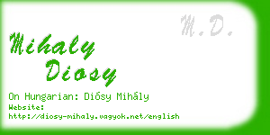 mihaly diosy business card